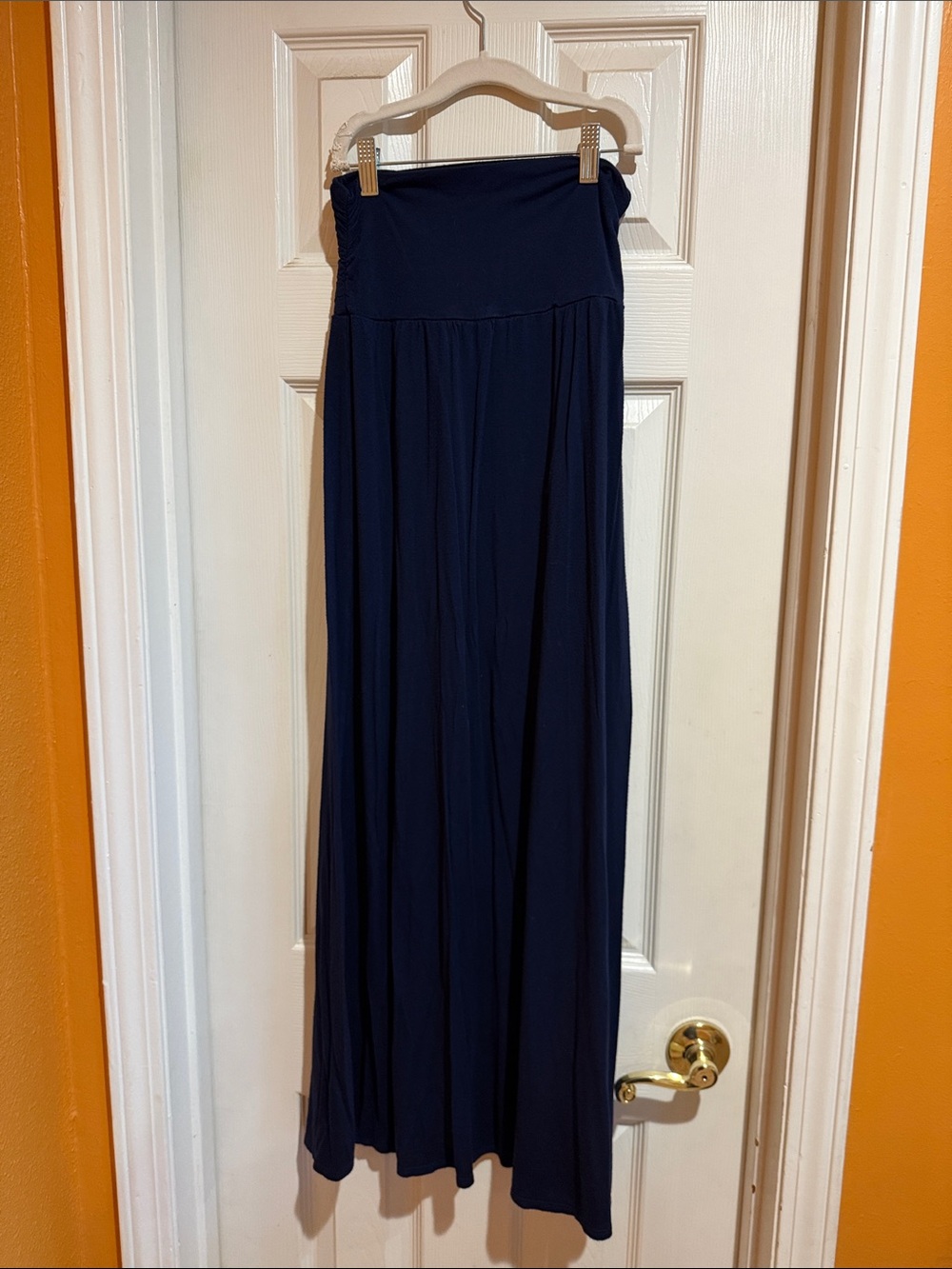 Women's Navy Blue Maxi Skirt - Size S
